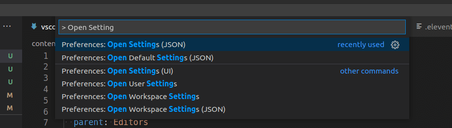 VS Code Command Palette Demo